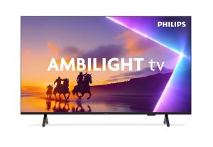 Телевизор Philips 55PUS8510/12, 55" 4K Ultra HD QLED, 3840x2160p, DVB-T/T2/T2-HD/C/S/S2, 60Hz, Ambilight 3, Pixel Precise UHD, 90% DCI, HDR+, Titan OS, Dolby Atmos, Dolby Digital, VRR, 3*HDMI, 2*USB, 802.11ac, 20W RMS, Black