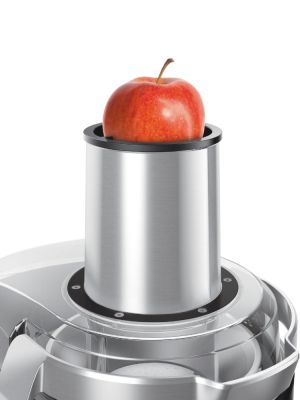 Сокоизстисквачка Bosch MES4010, Centrifugal juicer 1200 W, 3 speeds, 3 lt pulp container, 1.5 ltr juice container & foam separator, XXL feeding tube (84 mm), ceramic knife, electropolished stainless steel sieve, die-cast aluminum body and clamps, juice ou