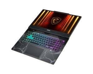 Лаптоп MSI Cyborg A15 AI B2HWFKG, AMD Ryzen 7 260 (8C/16T, 24MB, up to 5.1 GHz), NVIDIA GeForce RTX 5060 8GB GDDR7 572 AI TOPS, 15.6" FHD (1920x1080) 144Hz, IPS-Level, 16GB DDR5 2x8 5600MHz, 512GB SSD Gen4x4, WiFi 6E, BT5.3, 4 Zone RGB Kbd, NO OS, 2.1kg