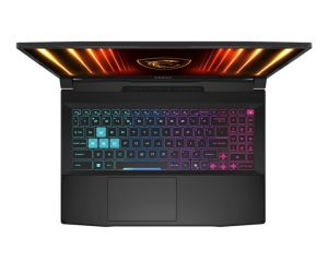 Лаптоп MSI Katana 15 HX B14WEK, i7-14650HX (16C/24T 8P+8E up to 5.2 GHz), NVIDIA GeForce RTX 5050 8GB GDDR7 440 AI TOPS, 15.6" QHD (2560x1440) 165Hz, IPS-Level, 16GB DDR5 2x8 5600MHz, 1TB SSD Gen4x4, Intel WiFi 6E, BT5.3, 4 Zone RGB Kbd, NO OS, 2.4kg