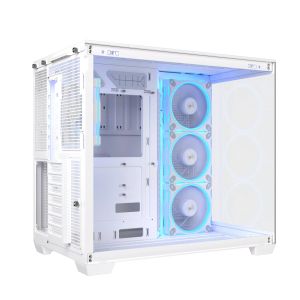 Case ASUS A32 PLUS Tempered Glass + 4 ARGB Fans - White
