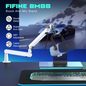 Стойка за микрофон FIFINE BM88 White High End Boom Arm Stand