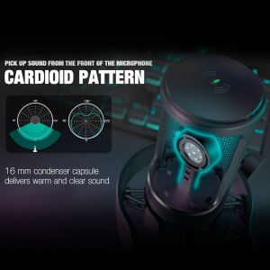 Desktop Microphone FIFINE A8V RGB - Black