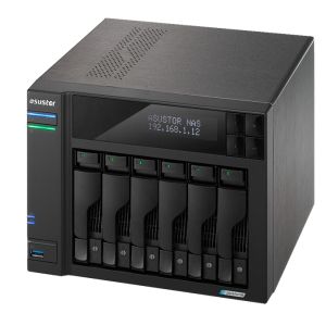 Мрежов сторидж Asustor Lockerstor AS6706, 6 Bay NAS, Intel Jasper Lake Quad-Core 2.0GHz, 8GB RAM DDR4, 2.5GbEx2, M.2 SSD Slots x 4 (Diskless), USB 3.2 Gen 2x2, Toolless installation, with hot-swappable tray, hardware encryption, MyArchive, EZ connect, EZ 