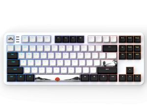 Геймърскa механична клавиатура Dark Project 87 Fuji V2 RGB TKL - G3MS Sapphire Switches, ABS