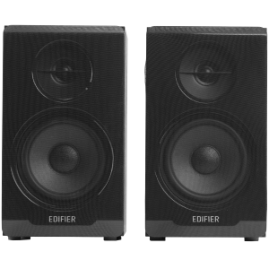 Edifier R33BT 2.0 Bookshelf Speakers, BT V5.0, AUX, 0.5-inch Tweeters, 3.5-inch Drivers, 10W (RMS), Control Buttons, Black