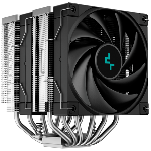 DeepCool AK620, CPU Air Cooler, 2x120mm PWM Fan, TDP 260W, 6 Heatpipes, LGA2066/2011-v3/2011/1700/1200/115x, AMD AM5/AM4, 129x138x160 mm(LxWxH), 3Y, R-AK620-BKNNMT-G