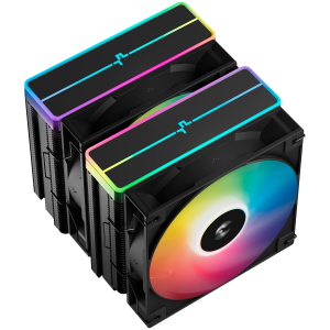 DeepCool AG620 BK ARGB V2, CPU Air Cooler, 2x120mm ARGB PWM Fan, Core Touch Technology 2.0, 6 Heatpipes, LGA1851/1700/1200/115x, AMD AM5/AM4, 129x136x161 mm(LxWxH), 2Y, R-AG620-BKAMMN-GJD