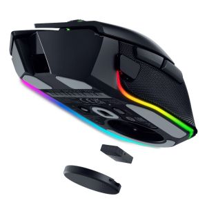 Razer Basilisk V3 Pro - Ergonomic Wireless Gaming Mouse, Razer HyperSpeed Wireless, Bluetooth, Speedflex Cable USB Type C, Razer Chroma RGB, Focus Pro 30K Optical Sensor, 30000DPI,  Optical Mouse Switches Gen-3, 4-way Razer HyperScroll tilt wheel