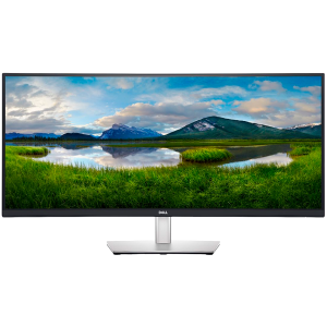 Dell P3424WE Curved USB-C Hub Monitor LED, 34", WQHD 3440x1440 60Hz, 21:9, 3800R, IPS, Anti-glare, 3H Hard Coating, Comfort V, Flicker Free, 300 cd/m2, 1000:1, 178/178, 5ms/8ms, DP, HDMI, USB-C 3.2 Gen 1, LAN, Height, Swivel, Tilt, 3