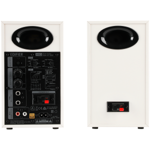 Edifier MR3 Active Studio Monitors, BT V5.4, RCA, AUX, 1-inch Tweeters, 3.5-inch Drivers, 36W (RMS), Tone Control Dials, White