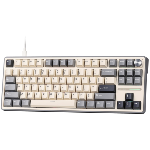 ROYAL KLUDGE R87Pro Half Grey Gaming Keyboard Creamy switch