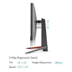 Монитор BenQ MOBIUZ EX2710Q 27" IPS HDRi, 165Hz, 1ms, 2560x1440 QHD,FreeSync Prem., 95% sRGB, HDR10,B.I.+,Light Tuner,Motion Blur Reduct.,Color Vibrance,FPS Mode, treVolo 2.1 (2Wx2+5Wwoofer), 1000:1, 400 cd/m2,HDMIx2, DP, USB Bx1, USB 3.0x2 Height Adj., G