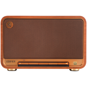 Edifier D32 2.1 Speaker, BT V5.3, Wi-Fi, AUX, USB-C, 1x 4-inch Midrange Driver, 2x 1-inch Tweeters, 60W (RMS), Brown