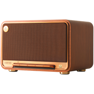 Edifier D32 2.1 Speaker, BT V5.3, Wi-Fi, AUX, USB-C, 1x 4-inch Midrange Driver, 2x 1-inch Tweeters, 60W (RMS), Brown