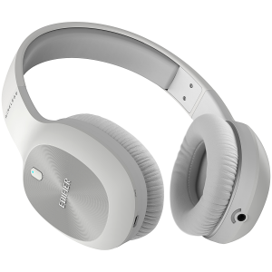 Edifier W800BT Plus Wireless Over-Ear Headphones, 40mm Dynamic Drivers, BT V5.1, Up To 55H Battery, USB-C, White