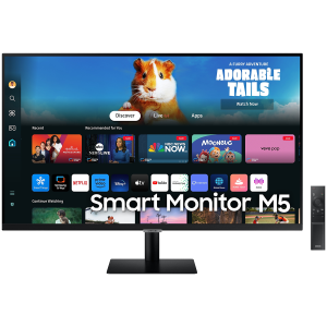 Monitor LED Samsung LS27DM500EUXDU M5 Smart, 27'' FHD FLAT 16:9 (1920x1080) VA 60Hz, 250 cd/2, 3000:1, 4ms (GTG), 178/178, 2xHDMI, 2xUSB-A, WiFi5, Bluetooth, Tizen OS, Remote, Tilt, VESA 100x100, 2Y
