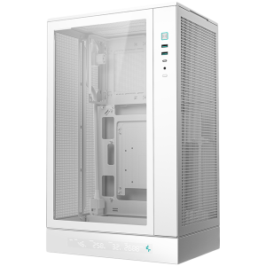 DeepCool CH270 DIGITAL WH, Mini Tower, Mini-ITX/Micro-ATX, 2xUSB3.0, 1xType-C Gen 2, 1xAudio/Mic, Mesh Panel, White, R-CH270-WHNDM0-G-1, 2Y