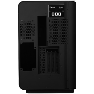 MSI MEG MAESTRO 700L PZ, Mid Tower, E-ATX/ATX(Back-connect supported)/M-ATX/ITX, 2x USB 3.2 Gen 1 Type-A, 1xUSB 3.2 Gen2x2 Type- C, 1x Audio/1x Mic, Aluminum Unibody Chassis, 270-degree Panoramic Tempered Glass, PCIe 4.0 Riser Cable, Vertical Mount