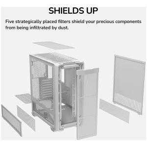 COUGAR MX600 PC Case, Mid Tower, White