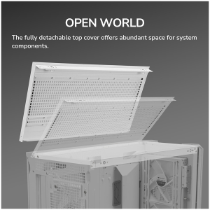 COUGAR MX600 PC Case, Mid Tower, White