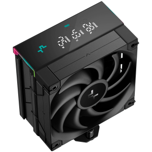 DeepCool AK400 DIGITAL PRO, CPU Air Cooler, 1x120mm FT12 SE PWM Fan, Digital Display, ARGB, Core Touch Technology 2.0, 4 Heatpipes, LGA1851/1700/1200/115x, AMD AM5/AM4, 126x97x159 mm(LxWxH), 3Y, R-AK400-BKAPMN-G
