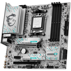 MSI B850M GAMING PLUS WIFI, mATX, Socket AM5, 4x DDR5 Dual Channel DDR5 up to 8200(OC)MHz, 2x PCIe x16 slot, 2x M.2 slot, 3x USB 5Gbps, 3x USB 10Gbps, 2x USB 10Gbps Type-C, HDMI, DP, 7.1 HD Audio, 5G LAN, WiFI 7, BT, 3Y