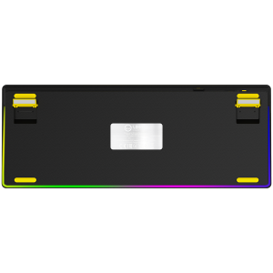 LORGAR KBP70TKLW, Wireless TKL Mechanical Gaming Keyboard Pro, Black/yellow, EN layout