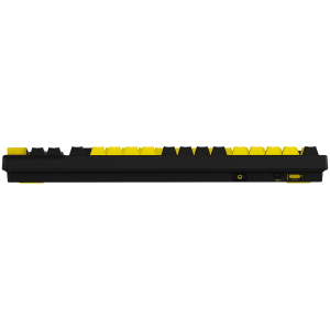 LORGAR KBP70TKLW, Wireless TKL Mechanical Gaming Keyboard Pro, Black/yellow, EN layout