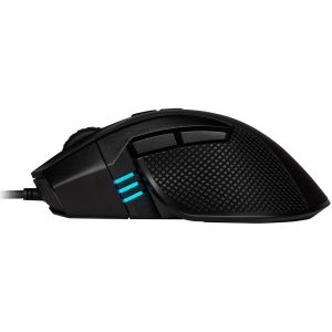 CORSAIR IRONCLAW RGB, FPS/MOBA, Black, Backlit RGB LED, 18000 DPI, Optical