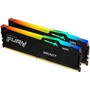 Kingston 64GB 6000MT/s DDR5 CL30 DIMM (Kit of 2) FURY Beast RGB EXPO