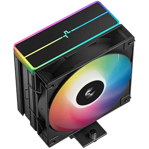 DeepCool AG400 BK ARGB V2, CPU Air Cooler, 1x120mm ARGB PWM Fan, ARGB Top Cover, TDP 220W, 4 Heatpipes, Black, LGA1851/1700/1200/115x, AMD AM5/AM4, 125x92x154 mm(LxWxH), 2Y, R-AG400-BKAMMN-GJD