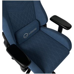 LORGAR Ace 422, Gaming chair, Anti-stain durable fabric, 1.8 mm metal frame, multiblock mechanism, 4D armrests, 5 Star aluminium base, Class-4 gas lift, 75mm PU casters, Blue