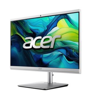 Настолен компютър - всичко в едно Acer Aspire C24-195ES, 23.8" FHD (1920x1080) AiO non touch, Intel Core Ultra 7 155U (up to 4.80GHz, 12MB), 16GB DDR5, 512GB + 1TB SSD M.2, no DVD, Intel Graphics, Kbd & Mouse Wireless, RJ-45, WiFi AX & BT, Height Adj., Wi