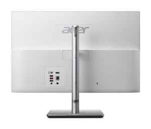 Настолен компютър - всичко в едно Acer Aspire C24-195ES, 23.8" FHD (1920x1080) AiO non touch, Intel Core Ultra 7 155U (up to 4.80GHz, 12MB), 16GB DDR5, 512GB + 1TB SSD M.2, no DVD, Intel Graphics, Kbd & Mouse Wireless, RJ-45, WiFi AX & BT, Height Adj., Wi