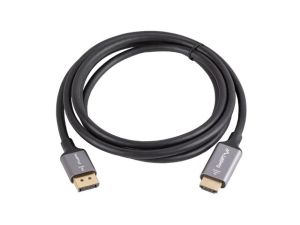Кабел Lanberg display port (M)  -> HDMI(M) cable 1.8m, black