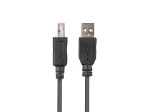 Кабел Lanberg Cable USB-A(M)->USB-B(M) 2.0 Ferrite 1.8m Box Black
