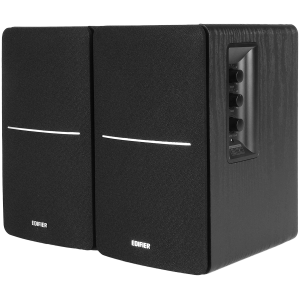 Edifier R1280DB 2.0 Bookshelf Speakers, BT V5.1, Optical, Coaxial, RCA, 0.5-inch Tweeters, 4-inch Drivers, 42W (RMS), Control Knobs and Remote Control, Black