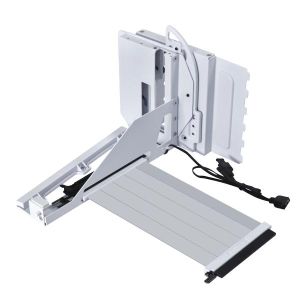 Брекет и кабел Lian Li 4 Slots Vertical GPU Kit v3, PCIe 5.0 за вертикален монтаж на видео карта - Бял