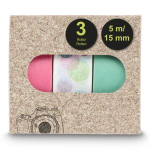 HAMA Хартиено тиксо за снимки, 1.5x500 см, различни мотиви, в комплекти от 3 бр