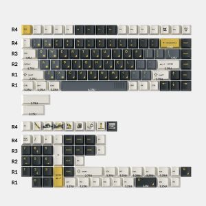 Капачки за механична клавиатура Keychron Cherry Profile Dye-Sub PBT Full Keycap Set - Retro Garage