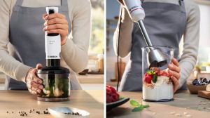 Пасатор Bosch MSM4W220, SER4, Blender, ErgoMaster, 600 W, Dynamic Speed Control, QuattroBlade System, Included Blender, Chopper & Measuring cup, White