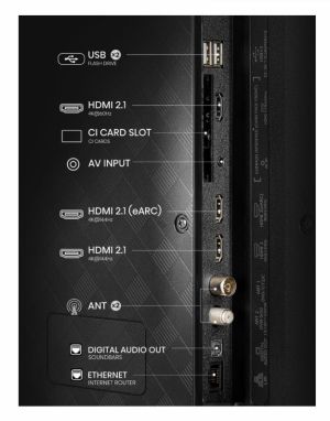 Телевизор Hisense 55" E7Q Pro, 4K Ultra HD 3840x2160, QLED, Quantum Dot, 144Hz, HDR 10+ adaptive, HLG, Dolby Vision, DTS Virtual X, Smart TV, WiFi 5GHz, WiFi Direct, BT, Anyview Cast, 3xHDMI, 2xUSB, LAN, CI+, DVB-T2/C/S2, Black