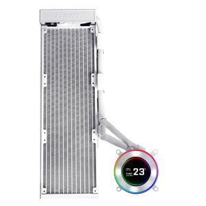 CPU AiO Cooler Lian Li HydroShift II LCD-C 360 Fanless ARGB - Бял