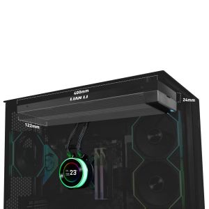 Охладител за процесор Lian Li HydroShift II LCD-C 360 Fanless ARGB - Черен