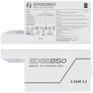 Power Supply Lian Li EDGE EG0850 White 850W 80+ Platinum PCIe 5.1, ATX 3.1