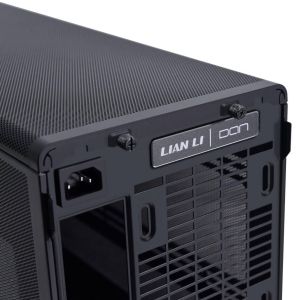 Кутия Lian Li DAN A3-mATX Wood Edition Black, Tempered Glass, Micro Tower