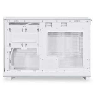 Кутия Lian Li DAN A3-mATX Wood Edition White, Tempered Glass, Micro Tower