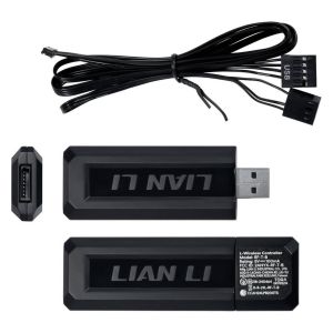 Вентилатори 3бр Lian Li UNI FAN SL-INF Wireless ARGB PWM Reverse - 120 mm Черни + Контролер