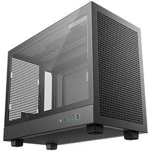 DeepCool CH160 PLUS, Mini Tower, Mini-ITX/Micro-ATX, 2xUSB3.0, 1xType-C Gen 2, 1xAudio/Mic, Mesh Panel, Black, R-CH160-BKNGM0-G, 2Y